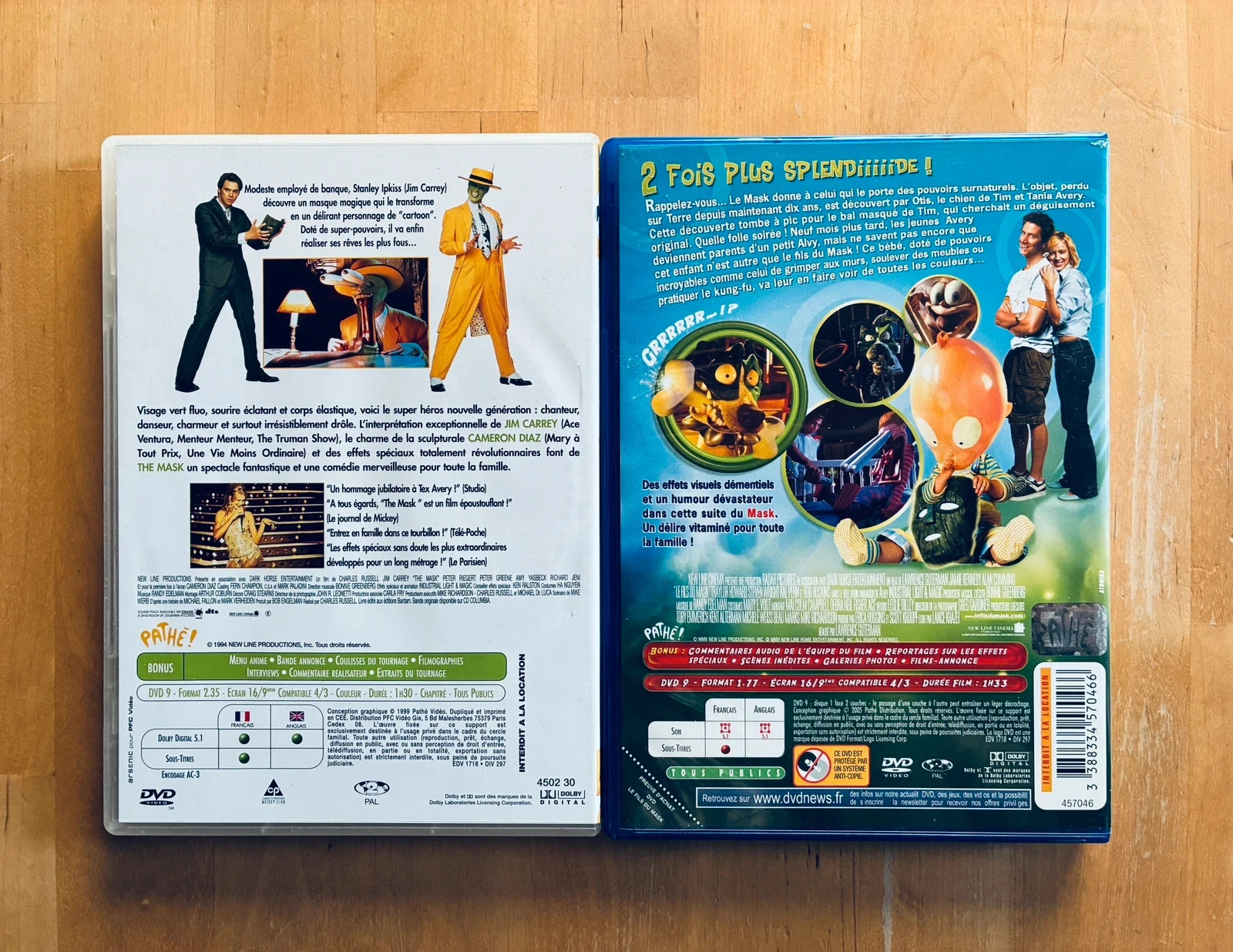 Lote 2 DVD: The Mask Jim Carrey e O Filho da Máscara. – photo 3